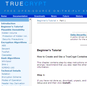 TrueCryptサイト